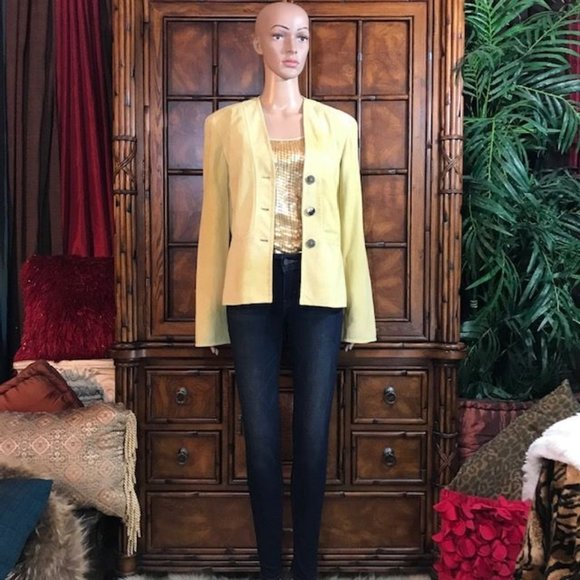 Jones New York Buttercream Genuine Suede Jacket - Picture 3 of 14